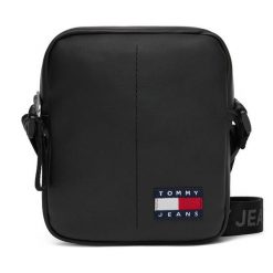 Saszetka Tommy Jeans. Czarne saszetki męskie Tommy Jeans, z jeansu, młodzieżowe, małe. Za 249.99 zł.