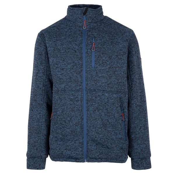Męska Bluza Polarowa Ampney Marl. Niebieskie bluzy męskie Trespass, m, bez wzorów, z materiału, bez kaptura, na fitness i siłownię. Za 119.99 zł.