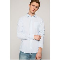 Jack & Jones - Koszula. Szare koszule męskie Jack & Jones, w paski, z bawełny, z klasycznym kołnierzykiem, z długim rękawem. W wyprzedaży za 79.90 zł.