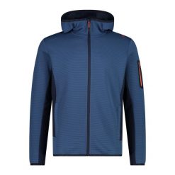 Bluza męska turystyczna CMP 34E7577. Niebieskie bluzy męskie CMP, m, bez wzorów, bez kaptura. Za 340.00 zł.