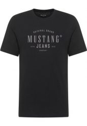 Męski T-Shirt Mustang Style Alex Black 1018006 4142. Czarne t-shirty męskie Mustang, m, bez wzorów, bez kołnierzyka. Za 79.99 zł.