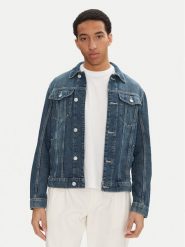 Tom Tailor Kurtka jeansowa 1044967 Niebieski Regular Fit. Niebieskie kurtki męskie Tom Tailor, m, bez wzorów, z bawełny, bez kaptura. Za 149.99 zł.