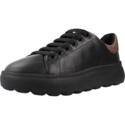 Buty GEOX D SPHERICA EC4 1 Czarny. Czarne obuwie sportowe damskie Geox, bez wzorów, ze skóry, na fitness i siłownię. Za 451.99 zł.