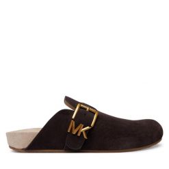 Klapki MICHAEL Michael Kors. Brązowe klapki damskie MICHAEL Michael Kors, bez wzorów, bez obcasa. Za 809.99 zł.