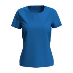 Damska Koszulka Lux. Niebieskie t-shirty damskie Stedman, bez wzorów, casualowe, bez kołnierzyka. Za 52.99 zł.