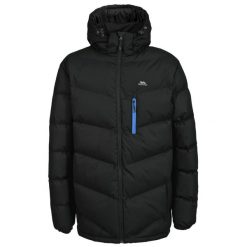 Trespass Blustery - Męski wyściełany Jkt Black. Czarne kurtki męskie Trespass, m, bez wzorów, z puchu, bez kaptura. Za 288.83 zł.