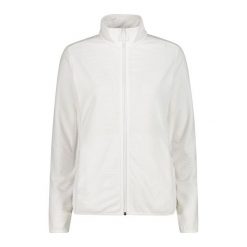 Kobiece polarowe zapięcie na zamek do narciarstwa CMP. Białe bluzy sportowe damskie CMP, xl, bez wzorów, z polaru, bez kaptura, narciarskie. Za 315.50 zł.