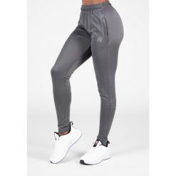 Halsey Track Spodnie - Szary. Szare spodnie sportowe damskie GORILLA WEAR, xs, bez wzorów, z elastanu, na fitness i siłownię. Za 275.00 zł.