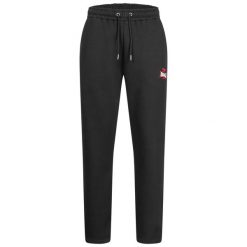 Spodnie do biegania Lonsdale Hemyock. Czarne spodnie sportowe męskie Lonsdale, xl, bez wzorów, z bawełny, do biegania. Za 213.00 zł.