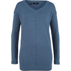 Sweter z dekoltem w serek bonprix indygo. Swetry damskie marki KALENJI. Za 59.99 zł.