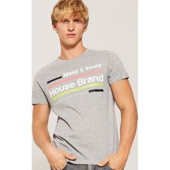T-shirt Jasny szar. T-shirty męskie marki House. W wyprzedaży za 19.99 zł.