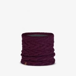 Komin na szyję - Bandana BUFF Knitted & Fleece Neckwarmer. Żółte szaliki i chusty damskie Buff, bez wzorów, z dzianiny. Za 159.99 zł.