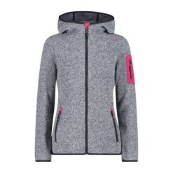 Polar z kapturem dla kobiet CMP. Białe bluzy sportowe damskie CMP, bez wzorów, z polaru, z kapturem, narciarskie. Za 338.50 zł.