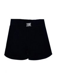 Neonowe spodenki dziewczęce. Czarne spodenki dla dziewczynek LEONE 1947 APPAREL, bez wzorów, z bawełny, sportowe. Za 42.06 zł.