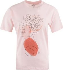 T-shirt damski The People Rep. Marilena jasnoróżowy. Czerwone t-shirty damskie Givova, xl, bez wzorów, z bawełny, eleganckie, bez kołnierzyka. Za 57.84 zł.