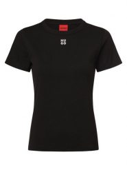 HUGO Koszulka - Deloris Kobiety czarny, M. Czarne t-shirty damskie Hugo, m, bez wzorów, eleganckie, bez kołnierzyka. Za 249.95 zł.