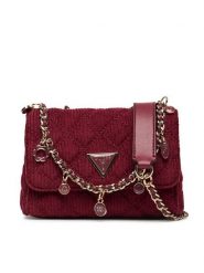 Guess Torebka Giully II Mini HWCG96 73740 Bordowy. Czerwone torebki do ręki damskie Guess, z aplikacjami, z materiału, wizytowe, bez dodatków. Za 379.99 zł.