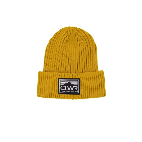 Czapka zimowa Colourwear Bonk Badge. Żółte czapki i kapelusze damskie Colourwear, na zimę, bez wzorów, sportowe. Za 129.99 zł.