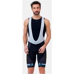 Spodenki rowerowe męskie z szelkami i wkładką Odlo SCOTT SRAM REPLICA. Białe krótkie spodenki sportowe męskie Odlo, m, bez wzorów, rowerowe. Za 327.60 zł.