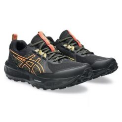 Buty do biegania ASICS Gel Sonoma 8 GTX Czarne. Czarne obuwie sportowe damskie Asics, bez wzorów, z gore-texu, do biegania. Za 459.99 zł.