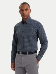 BOSS Koszula Rickert_M 50567711 Granatowy Regular Fit. Niebieskie koszule męskie Boss, m, bez wzorów, z bawełny, bez kołnierzyka, bez ramiączek. Za 449.99 zł.