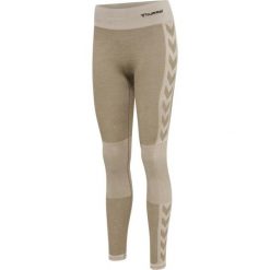 Damskie legginsy mid-rise Hummel Clea. Szare legginsy damskie Hummel, bez wzorów, z dzianiny. Za 214.50 zł.