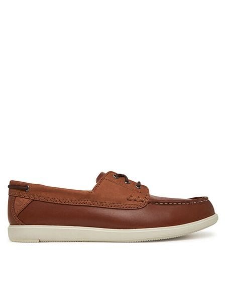 Clarks Mokasyny Bratton Boat 26181273 Brązowy. Brązowe mokasyny męskie Clarks, ze skóry. Za 279.99 zł.