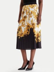 Versace Jeans Couture Spódnica plisowana 80HAE8P5 NS806 Czarny Regular Fit. Czarne spódnice damskie Versace Jeans Couture, bez wzorów, z jeansu, plisowane. Za 1,599.00 zł.