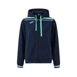 Rozpinana bluza z kapturem z haftowanym logo Joma Toledo II. Czarne bluzy męskie Joma, m, bez wzorów, z materiału, z kapturem. Za 284.50 zł.
