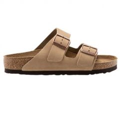 Klapki dla dorosłych Birkenstock Arizona 352201 Tabacco. Brązowe klapki damskie Birkenstock, bez wzorów, sportowe, bez obcasa. Za 409.00 zł.