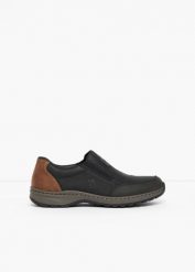 Wsuwane buty marki Rieker o komfortowej tęgości. Czarne buty sportowe męskie bonprix, bez zapięcia. Za 269.99 zł.