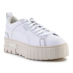 Buty Puma Mayze Infuse W 384974-01 białe. Białe obuwie sportowe damskie bez wzorów, z gumy. Za 744.13 zł.