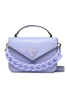 Torebka Guess. Czarne listonoszki damskie Guess, z aplikacjami, bez dodatków. Za 494.99 zł.