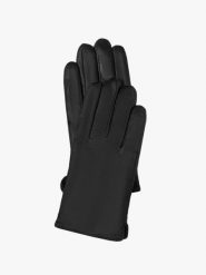 Klasyczne skórzane rękawiczki męskie. Czarne rękawiczki męskie Ryłko, bez wzorów, z poliesteru, klasyczne. Za 129.99 zł.