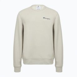 Bluza męska Champion 221792 Crewneck Sweatshirt. Brązowe bluzy męskie Champion, l, bez wzorów, z bawełny, bez kaptura. Za 129.99 zł.