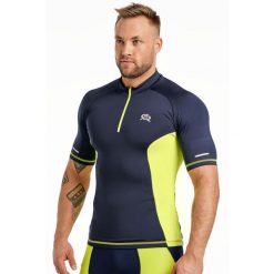Koszulka rowerowa męska Rough Radical Race SX. Niebieskie buty sportowe męskie ROUGH RADICAL, m, bez wzorów, bez kołnierzyka, bez ramiączek, rowerowe. Za 49.90 zł.