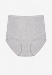 Szare Modelujące Majtki z Bawełny High Waist Nilionea. Szare bielizna wyszczuplająca Renee, z bawełny. Za 14.99 zł.