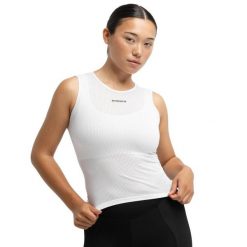Damska podkoszulka rowerowa Kolarstwo Siroko Core Vivid. Białe obuwie sportowe damskie SIROKO, bez wzorów, z elastanu, rowerowe. Za 33.00 zł.