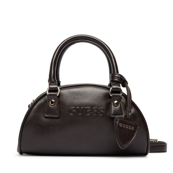 Torebka Guess. Brązowe torebki do ręki damskie Guess, z aplikacjami, klasyczne, bez dodatków. Za 344.99 zł.