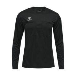 Koszulka z długim rękawem Hummel hmlreferee chevron. Czarne koszulki sportowe męskie Hummel, m, bez wzorów, bez kołnierzyka, bez ramiączek, do piłki ręcznej. W wyprzedaży za 197.50 zł.