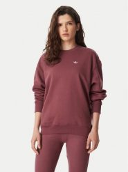 Adidas Bluza Essentials Crew Long Fleece Sweatshirt KT2279 Brązowy Regular Fit. Brązowe bluzy damskie Adidas, xs, bez wzorów, z bawełny, bez kaptura. Za 219.99 zł.