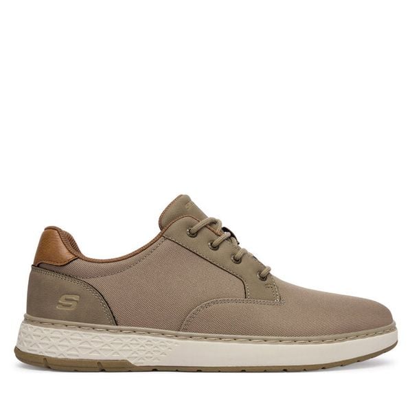 Półbuty Skechers. Brązowe półbuty na co dzień męskie Skechers, bez zapięcia. Za 261.99 zł.