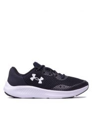 Under Armour Buty do biegania Ua Bgs Charged Pursuit 3 3024987-001 Czarny. Czarne obuwie sportowe damskie Under Armour, bez wzorów, z materiału, do biegania. Za 149.99 zł.