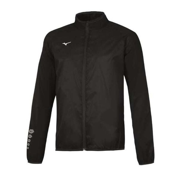 Kurtka przeciwdeszczowa Mizuno authentic. Czarne kurtki męskie Mizuno, xl, bez wzorów, sportowe, bez kaptura. W wyprzedaży za 206.35 zł.