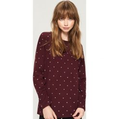 Dzianinowy sweter - Fioletowy. Fioletowe swetry damskie Sinsay, z dzianiny. Za 49.99 zł.