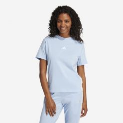 Koszulka damska ADIDAS Gym & Pilates. Koszulki sportowe damskie Adidas, s, bez wzorów, z bawełny, bez kołnierzyka, bez ramiączek, na fitness i siłownię. Za 79.99 zł.