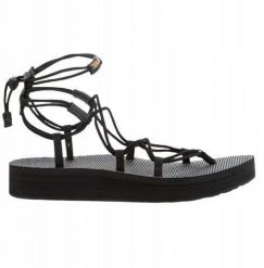 Teva Sandały Midform Infinity czarne r. 38. Czarne sandały damskie Teva, bez wzorów, bez obcasa, bez zapięcia. Za 244.99 zł.