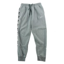 Second life - Spodnie dresowe męskie Repeat Jogger BB Swoosh - Jak nowy. Szare spodnie sportowe męskie Nike, m, bez wzorów, z dresówki, na fitness i siłownię. Za 164.76 zł.
