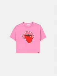 Coccodrillo T-Shirt ZC4143202MGJ Różowy Relaxed Fit. Czerwone t-shirty i topy dla dziewczynek COCCODRILLO, bez wzorów, z bawełny, bez ramiączek. Za 39.90 zł.