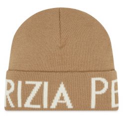 Czapka Patrizia Pepe. Brązowe czapki i kapelusze damskie Patrizia Pepe, na zimę, bez wzorów. Za 349.99 zł.